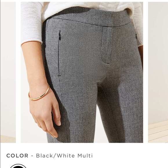 LOFT Speckled Skinny pants - Picture 2 of 5